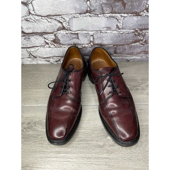 Allen Edmonds Hillcrest Brown Leather Bicycle Toe Lace Up Dress Shoes Men 11D US main image 6